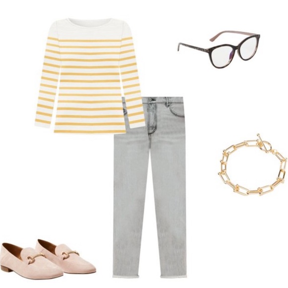 Loft Stripped Boatneck Tee - Picture 4 of 6